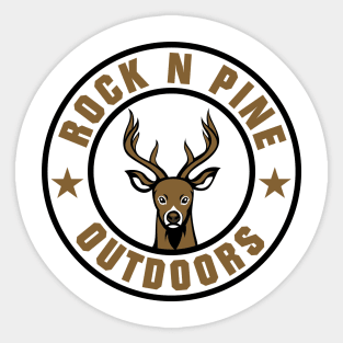 Deer RockNPine Design Sticker